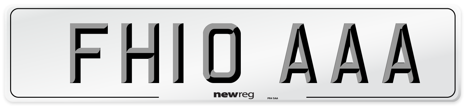 FH10 AAA Number Plate from New Reg